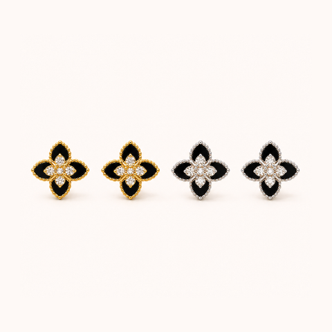 Brincos Midnight Clover
