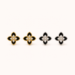 Brincos Midnight Clover