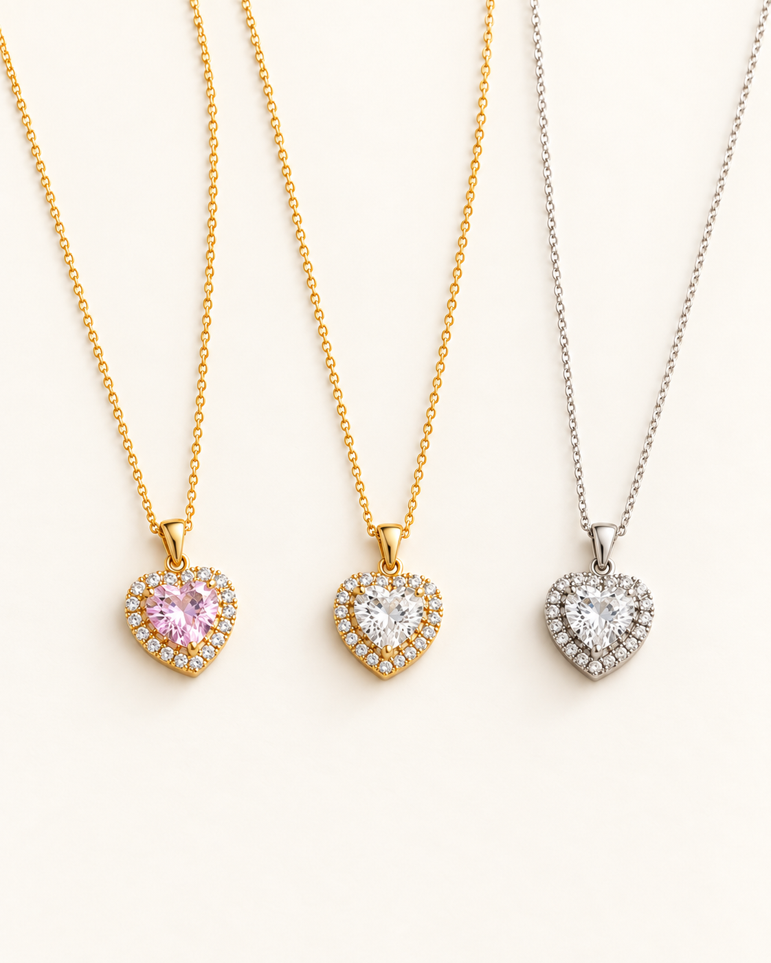 Colar Crystal Heart