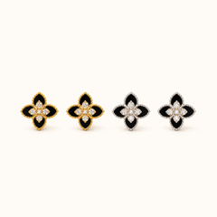 Brincos Midnight Clover