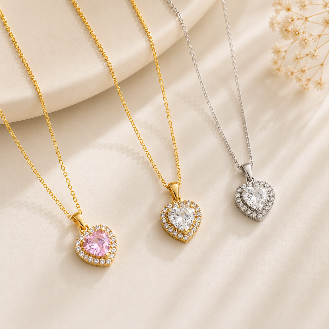 Colar Crystal Heart