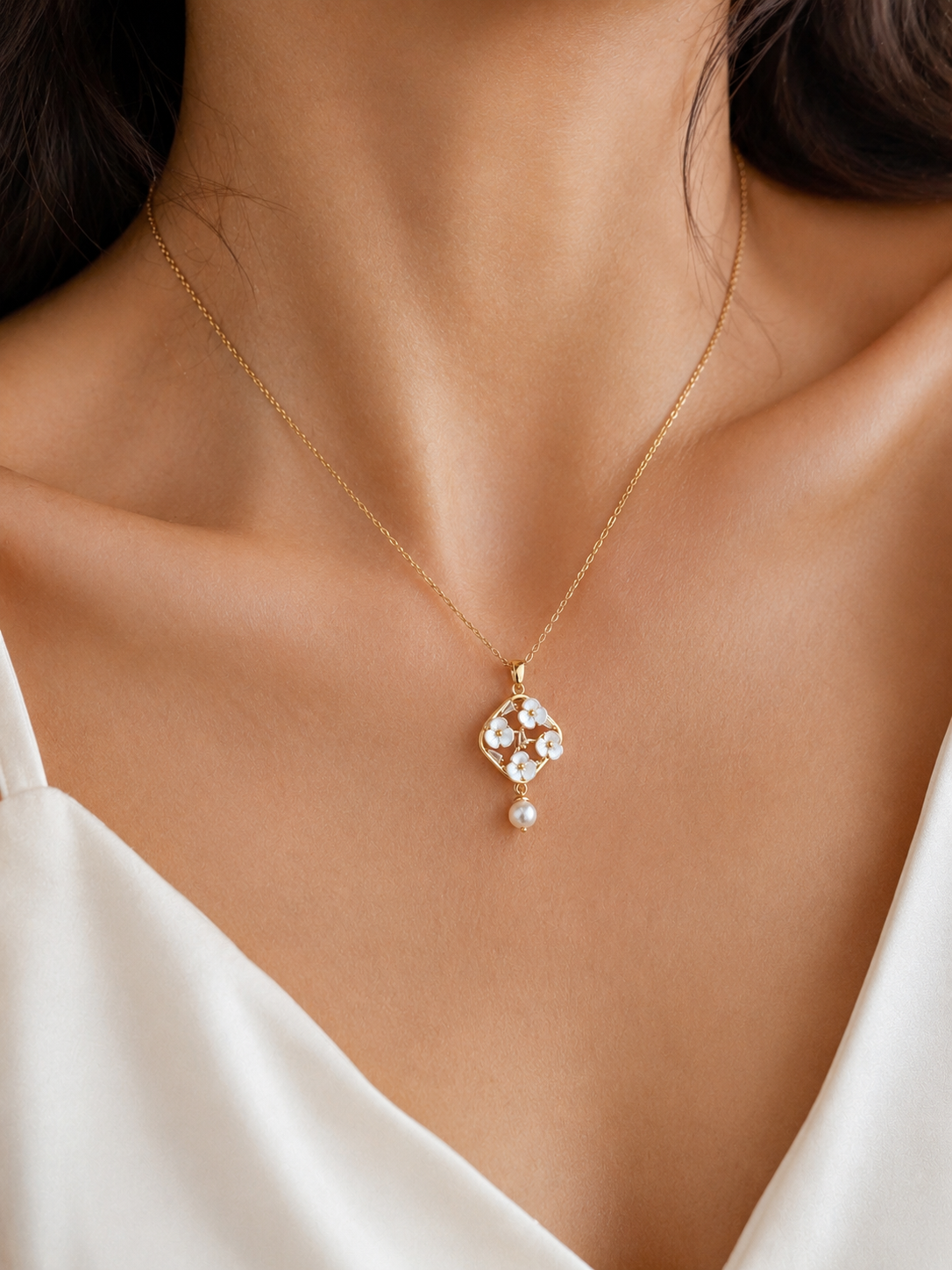Colar Pearl Blossom