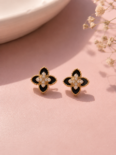 Brincos Midnight Clover